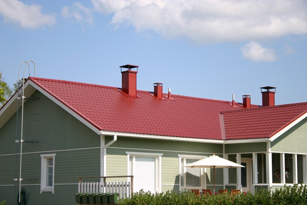 Цвет Дома Под Красную Крышу